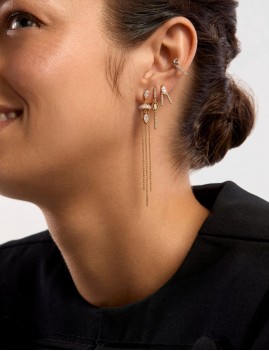 Boucles d'oreilles doré femme MYABAY - Boutique L'aNana(s)