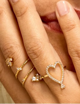 Bague Flower Hoops MYABAY- Boutique L'aNana(s)