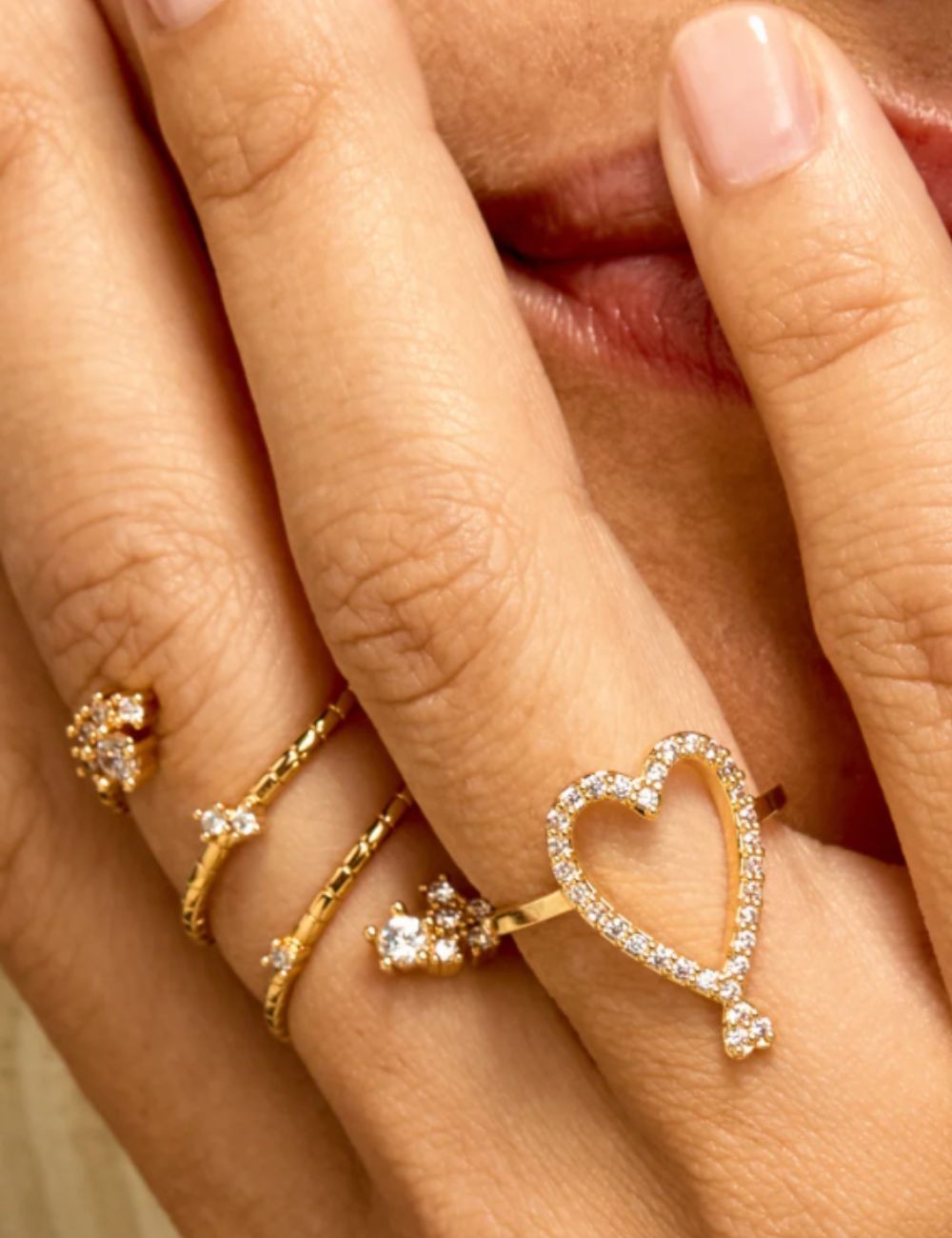 Bague Flower Hoops MYABAY- Boutique L'aNana(s)