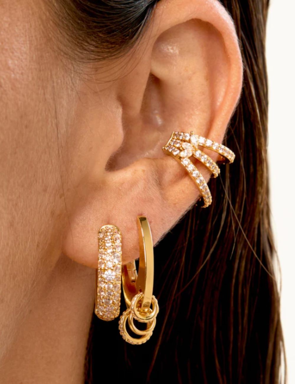 Boucles d'oreilles CHAMPAGNE - Boutique L'aNana(s)