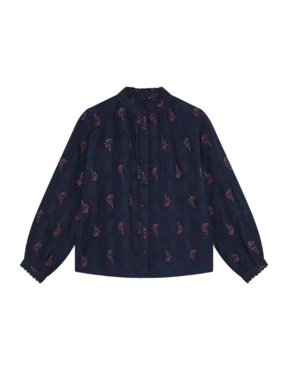 Blouse à motifs brodé Sabine Maison Hotel - Boutique L'aNana(s)
