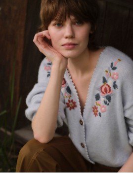 gilet brodé Louise Misha - Boutique L'aNana(s)