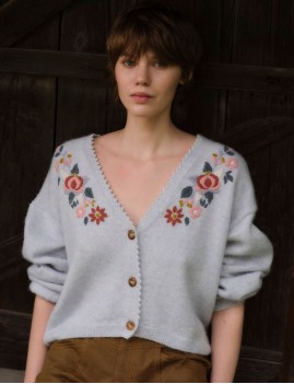 Cardigan fleuri Louise Misha - Boutique L'aNana(s)