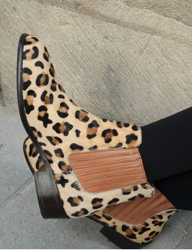 Boots léopard hippie chic - Boutique l'ananas