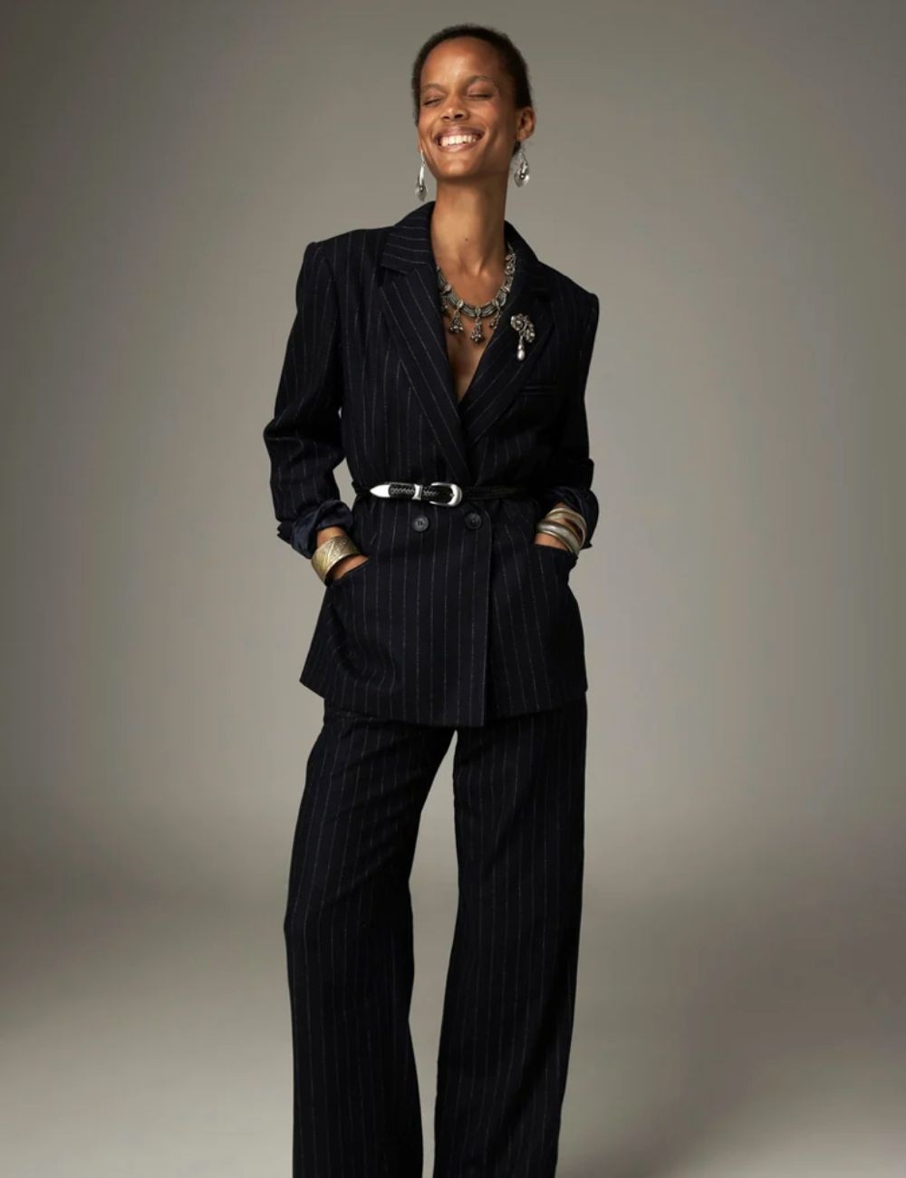 Blazer rayé Annie MAISON HOTEL - Boutique L'aNana(s)