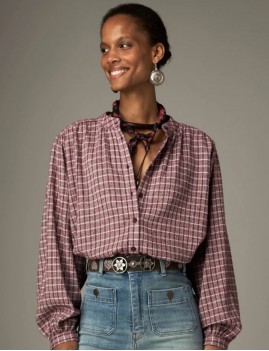 Blouse à carreaux MAISON HOTEL - Boutique L'aNana(s)