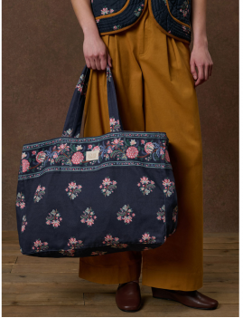 Tote bag bleu nuit BEVERLY LOUISE MISHA  - Boutique L’anana(s)