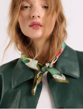 Mini foulard CACTUS vert WILD -  Boutique L’anana(s)