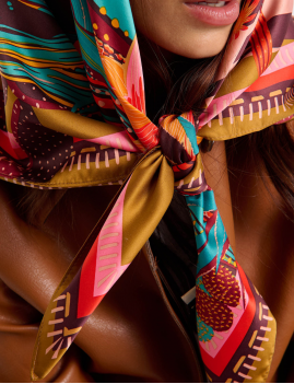 Foulard à motifs CACTUS WILD -  Boutique L’anana(s)