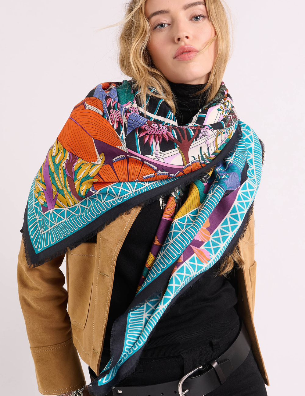 Foulard JARDIN D'HIVER WILD - Boutique L'aNana(s)