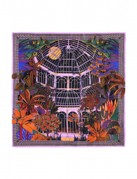 Mini foulard coloré JARDIN D'HIVER WILD -  Boutique L’anana(s)