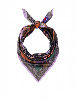 Mini foulard bohème JARDIN D'HIVER WILD -  Boutique L’anana(s)