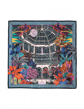 Mini foulard coloré JARDIN D'HIVER WILD - Boutique L’anana(s)
