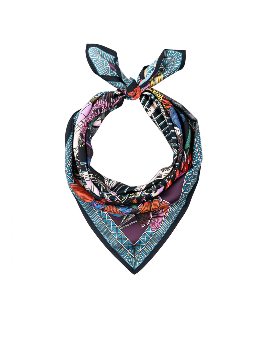 Mini foulard bohème JARDIN D'HIVER WILD  - Boutique L’anana(s)
