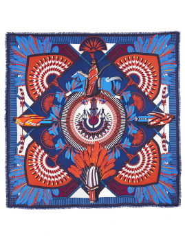 Big foulard MACHU PICHU à imprimés  WILD  -  Boutique L’anana(s)