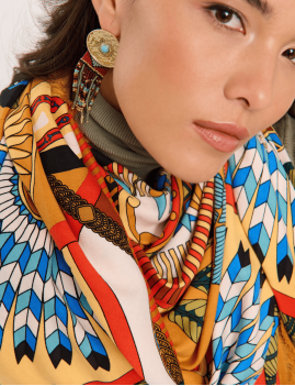 Big foulard MACHU PICHU coloré WILD -  Boutique L’anana(s)