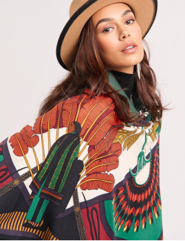 Big foulard MACHU PICHU coloré WILD  -  Boutique L’anana(s)