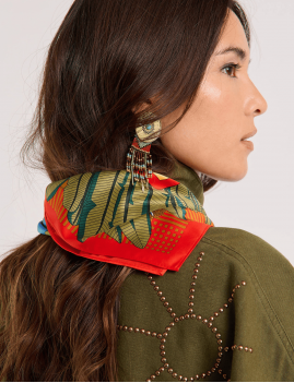 Foulard medium MACHU PICHU à motifs  WILD -  Boutique L’anana(s)