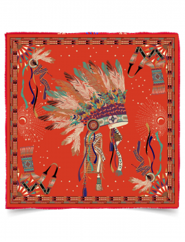 Foulard big ANEKO coloré WILD -  Boutique L’anana(s)