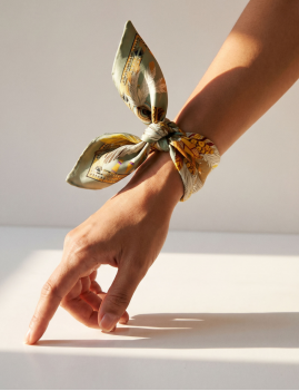 Mini foulard ANEKO vert WILD  -  Boutique L’anana(s)