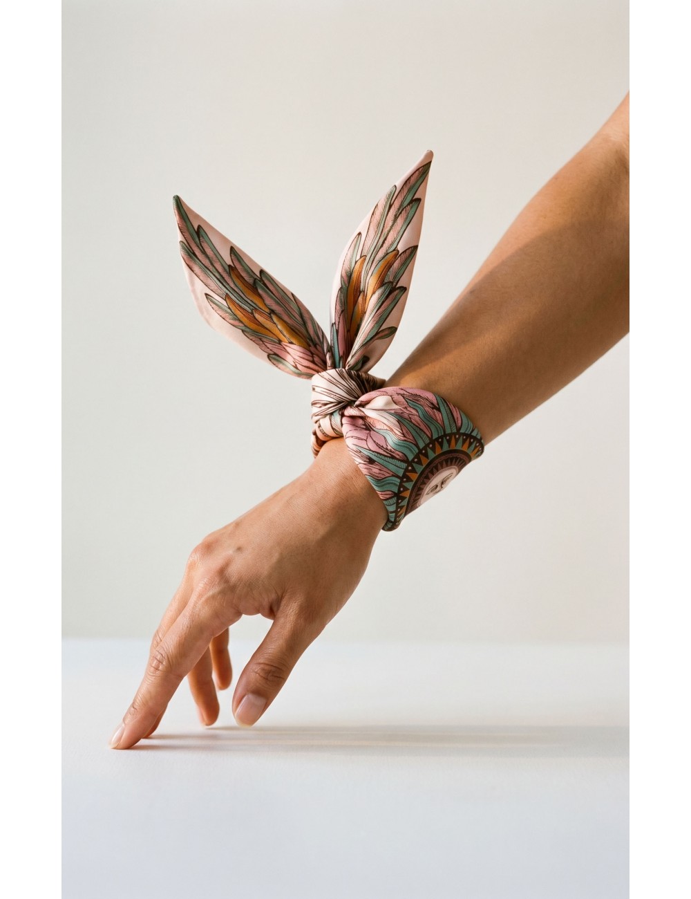 Mini foulard BALOU rose WILD  -  Boutique L’anana(s)
