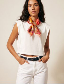 Mini foulard CHALBI rose WILD  -  Boutique L’anana(s)