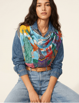 Grand foulard NewYork WILD - Boutique L'aNana(s)