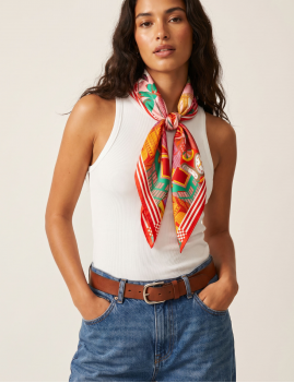Foulard WILD rose - Boutique L'aNana(s)