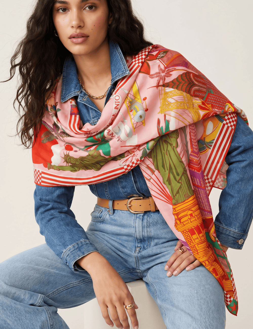Big foulard NEWYORK WILD - Boutique L'aNana(s)