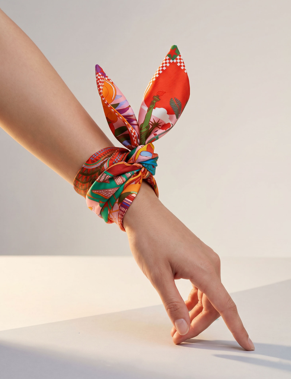 Mini foulard rose WILD - Boutique L'aNana(s)