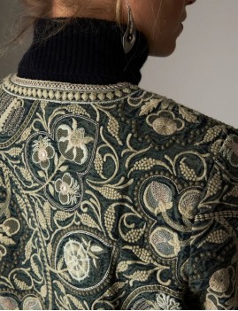 Veste brodée fleurie MAISON HOTEL - Boutique L'aNana(s)