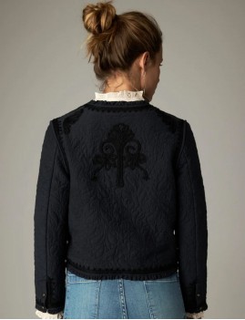 Veste marine brodée MAISON HOTEL -Boutique L'aNana(s)
