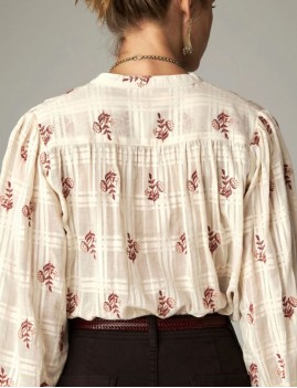Blouse blanche brodée MAISON HOTEL - Boutique L'aNana(s)