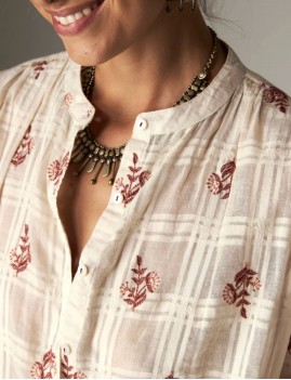 Blouse blanche en coton MAISON HOTEL -Boutique L'aNana(s)