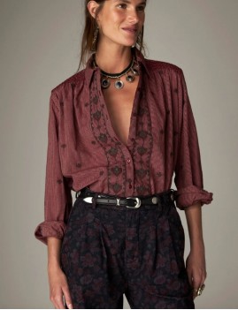 Chemise brodée AMRITA MAISON HOTEL - Boutique L'aNana(s)