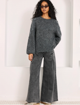 Maille grise NEKANE - Boutique L'aNana(s)