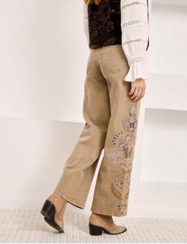 Jean droit sable NEKANE - Boutique L'aNana(s)