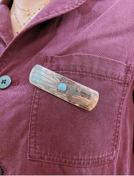 Broche gypsy style perle cowboy - Boutique l'ananas