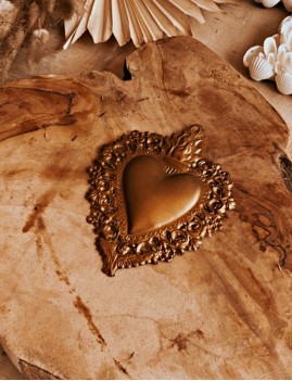 Coeur doré - Boutique l'ananas