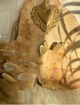 Clou coeur exvoto doré - Boutique l'ananas