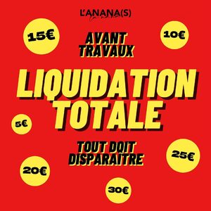 LIQUIDATION TOTALE AVANT TRAVAUX ⚡️

Toute la team L’anana(s) vous donne rendez-vous en boutique pour dénicher des pièces bohème à prix doux ! 

Tout doit disparaître 🫣🧡

#liquidation #bordeauxmaville #bordeaux